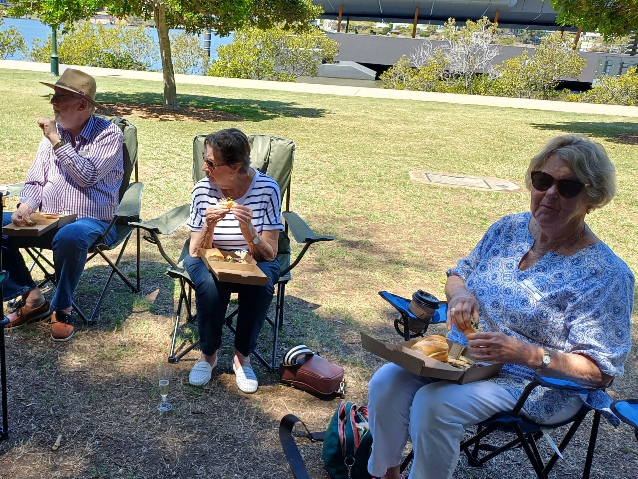 Relaxing. Enjoying the company and the lunch. A most enjoyable day. 

Our thanks to COTA for the generous grant provided for our October Seniors month.