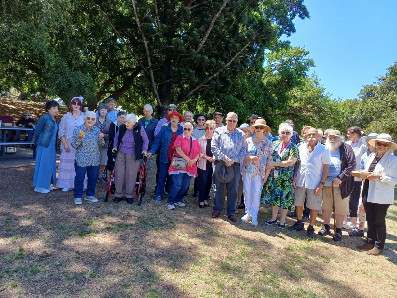 A group photo of our NSA New Farm Group getting ready to set off on a Brisbane River trip.