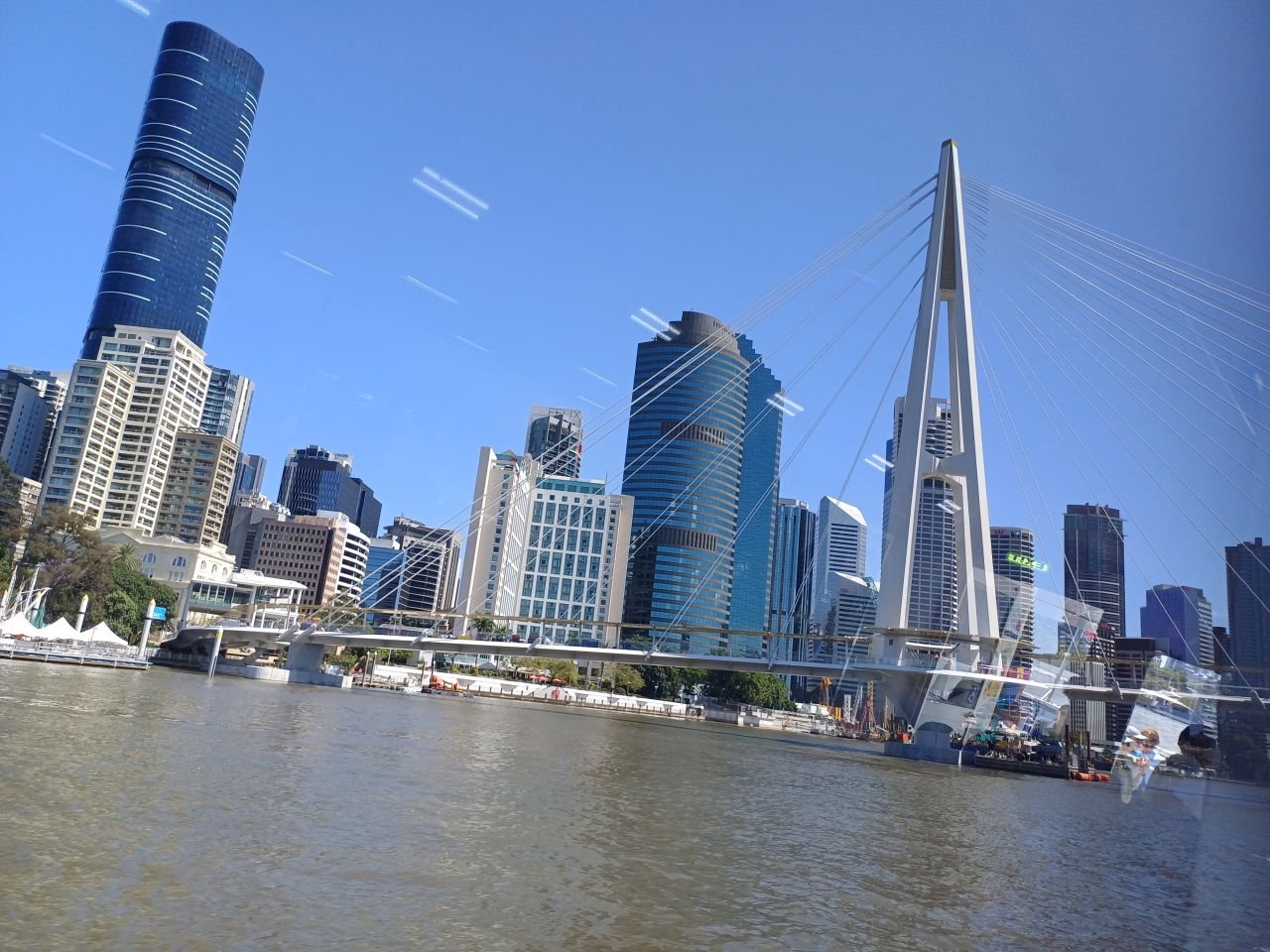 The New Kangaroo Point Bridge.