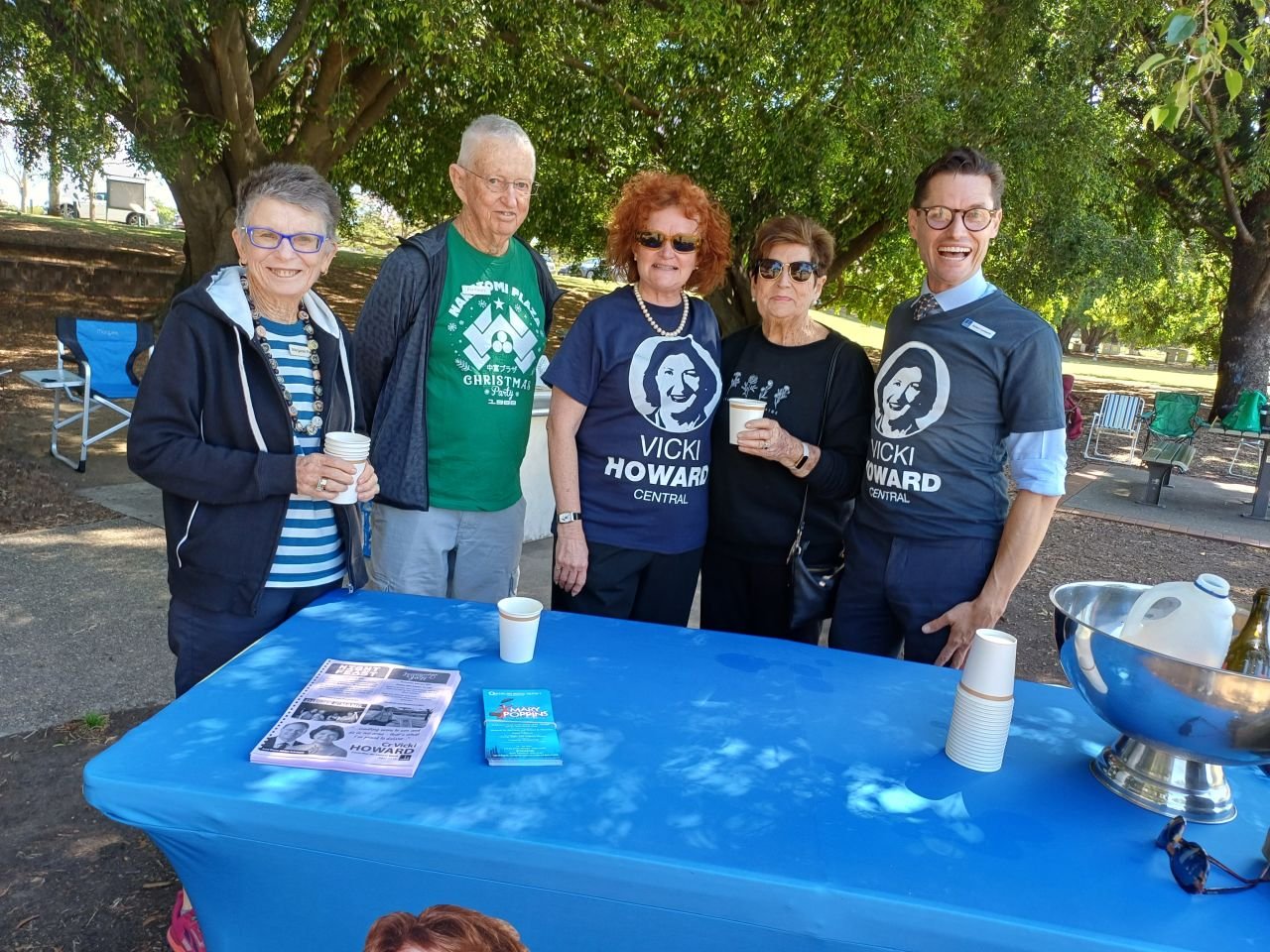 4th October, 2024. Welcome to our COTA Picnic in the Park, for Senior's Month. Special thanks to our Special Event Organisers, Pat & Margaret, who stayed behind to chill the wine and take delivery of the boxed lunches.