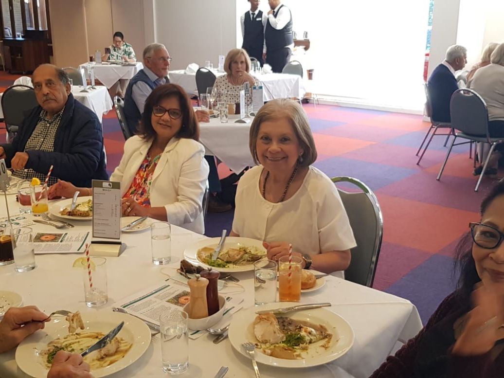 Ernest da Silva, Alina de Souza, Mary Gregory and Terri Mclaren at the Pines