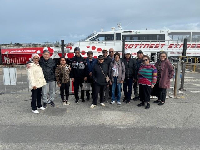 Group Photo of participants at the Rottnest Day Outing on 13 August 2024