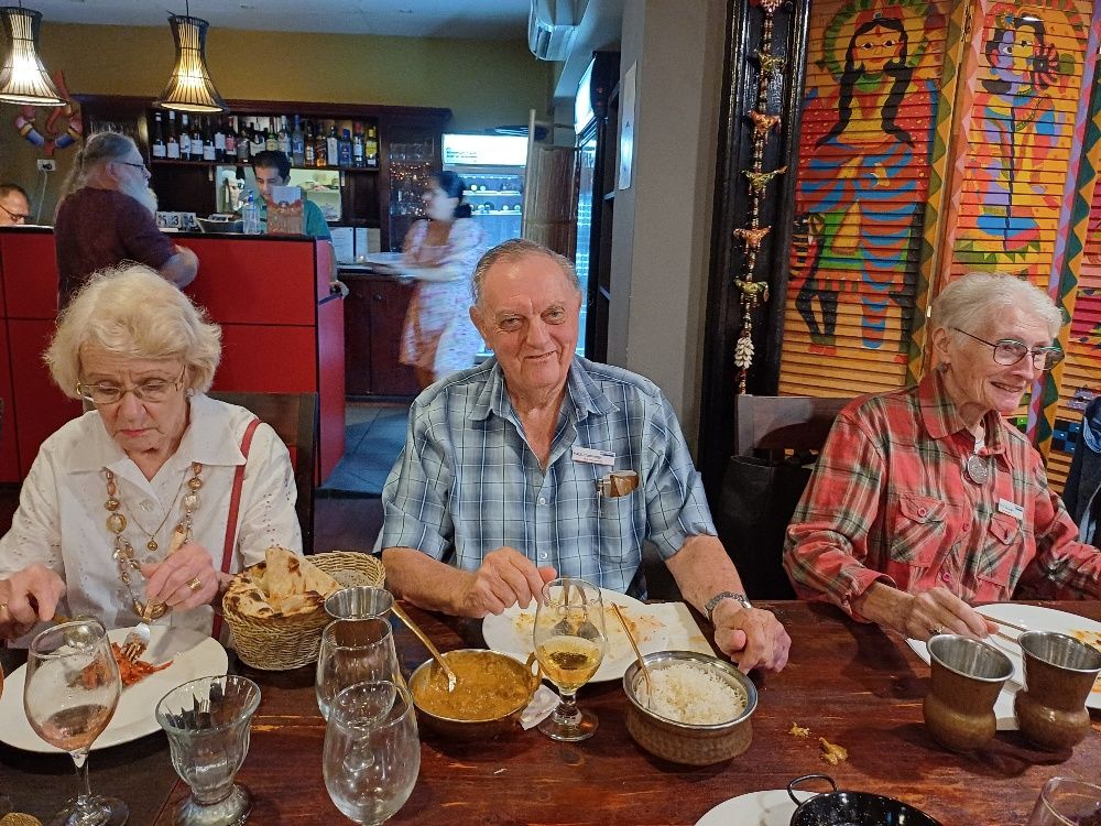 New Farm Branch April Dinner at The Klay Oven,  Florence Street, Teneriffe. 

April 2024.