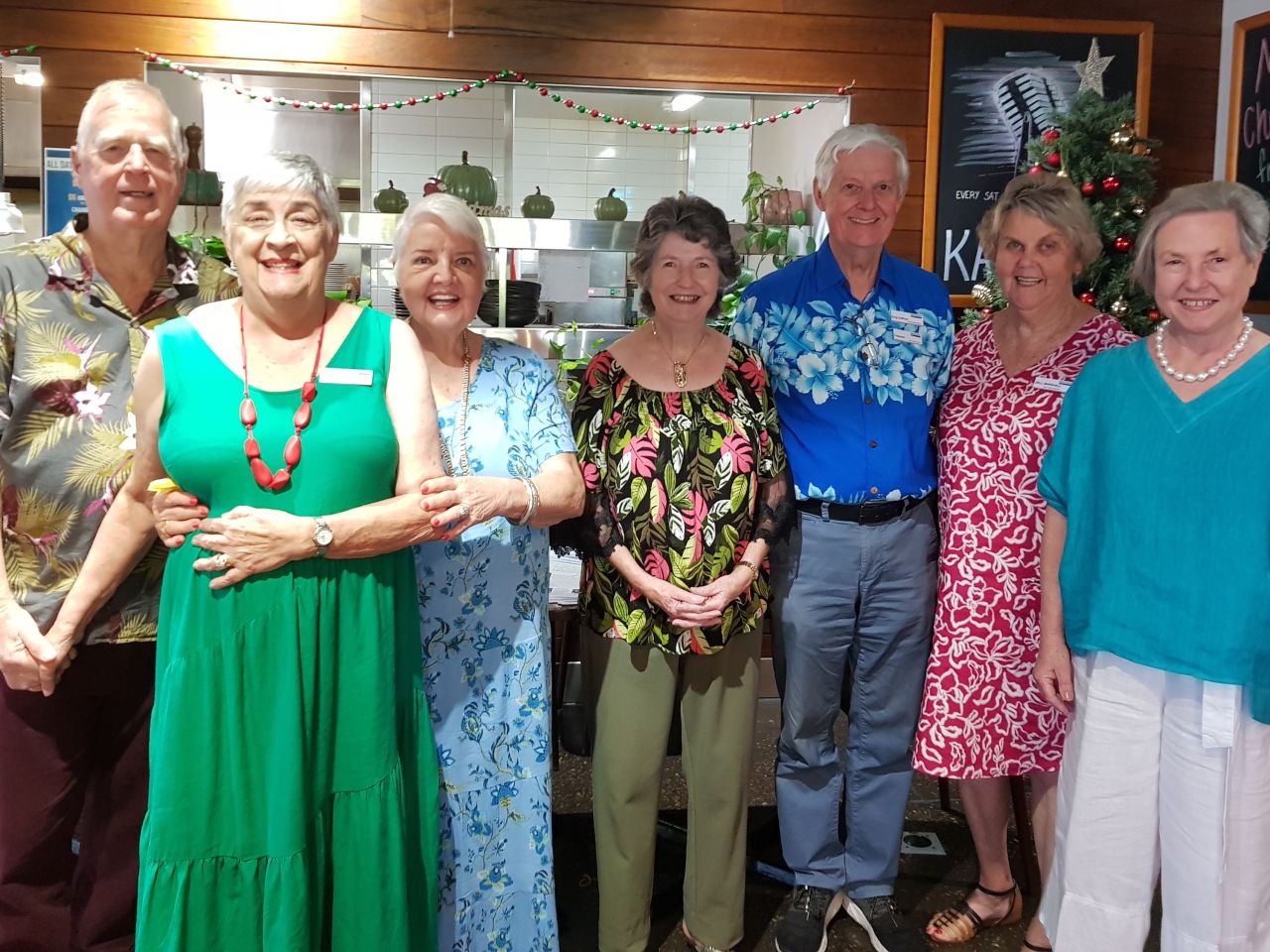 The NSA New Farm Branch hard-working committee at our Christmas Lunch at The Brunswick. December 2023