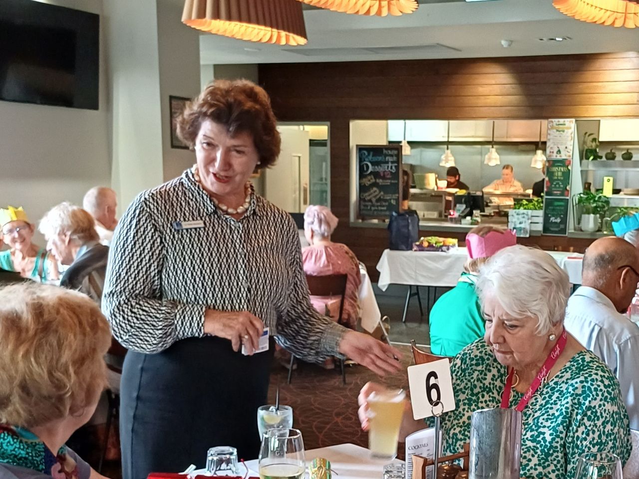 Christmas Lunch at The Brunswick 2024. 
Hello, Vicki! Time for a catch-up.