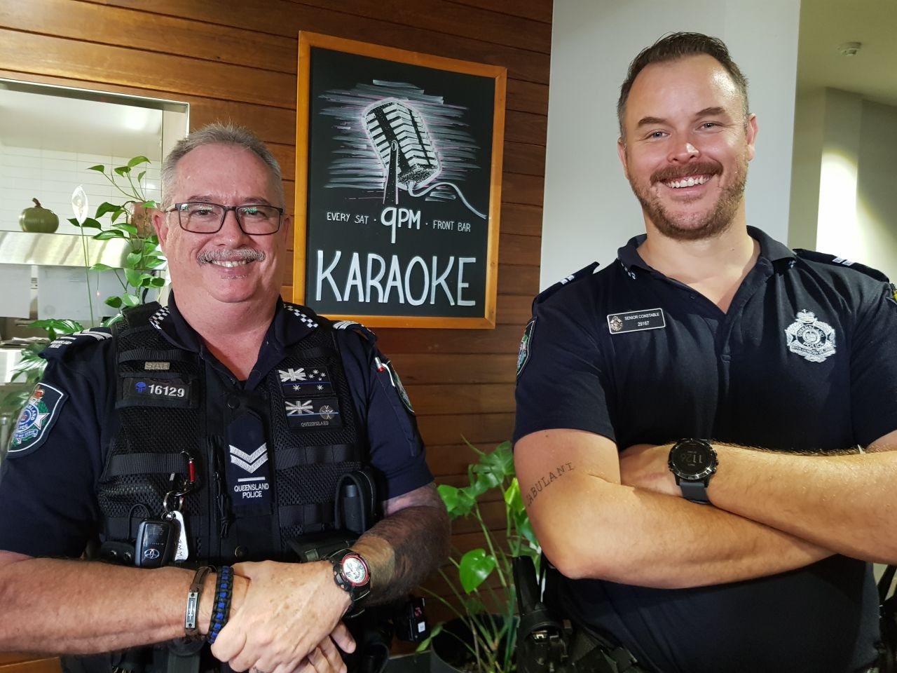 NSA NFB General Meeting. July 6th  2023 at The Brunswick.
Guest Speakers: two of Brisbane's finest gave us a talk on personal safety. Useful and relevant. 
Thanks, guys!