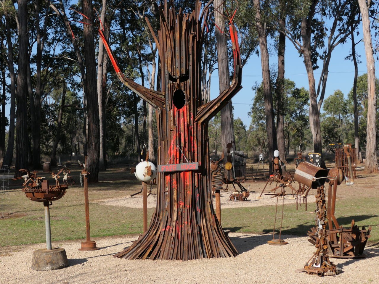 Sculptures at Rob's Woodturning - Inverell - Day 7 Dorrigo Trip 2023-09