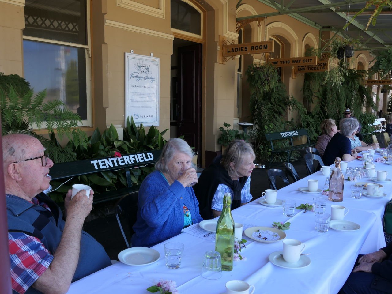 Morning Tea (again) Tenterfield railway station - 
Day 8 Dorrigo Trip 2023-09