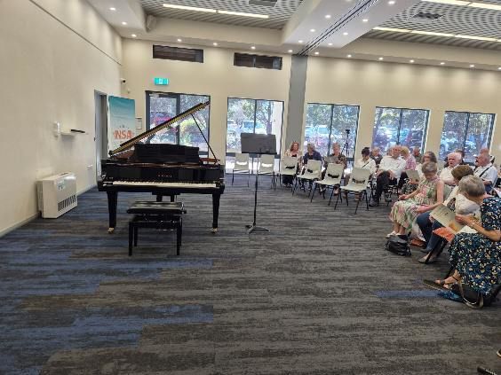 Part of the audience for the Musi=c Concert at the Mt Claremont Community Hall
Photo Courtesy Peter Macri