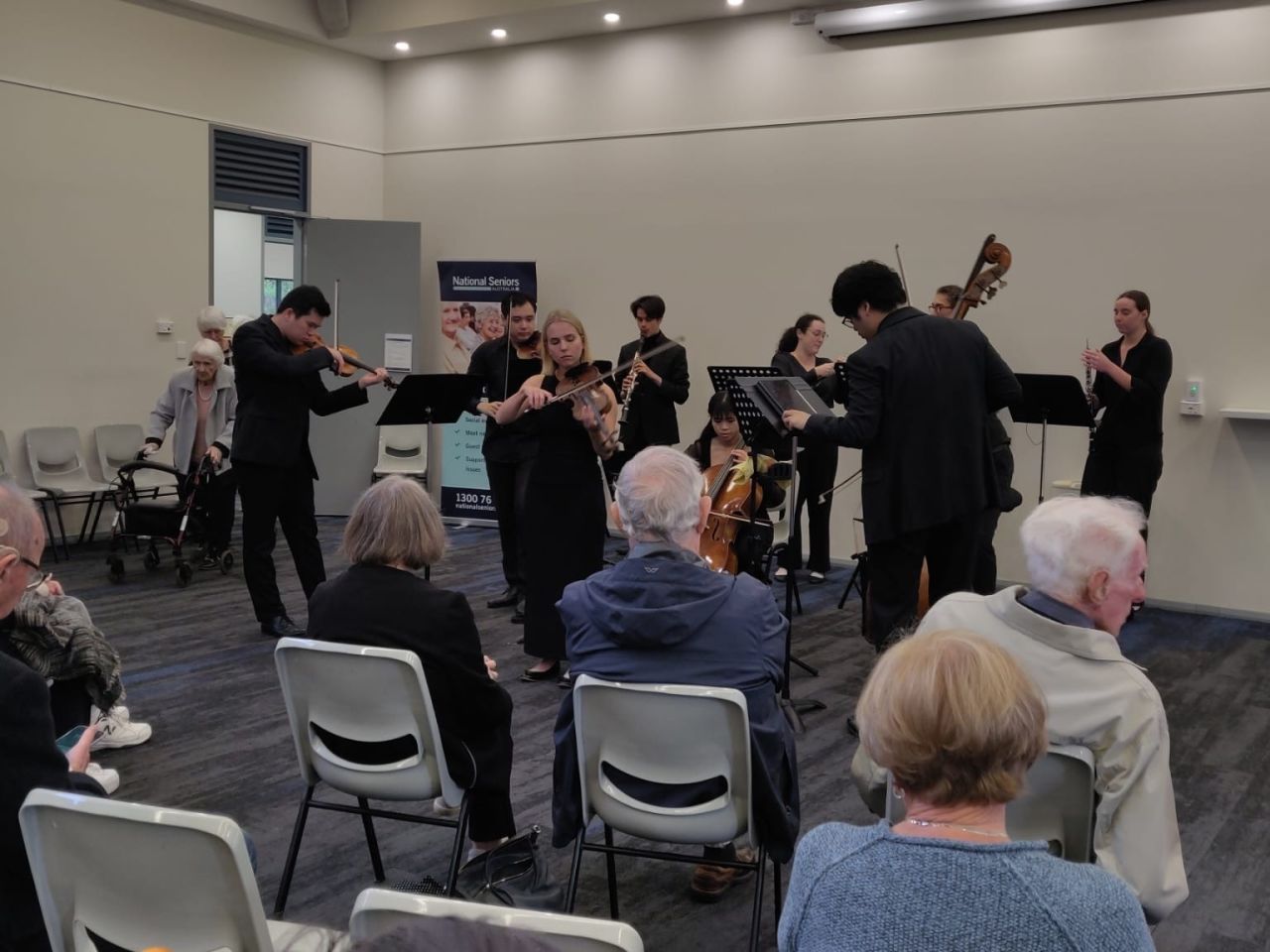 Warm up by ex UWA Music students and graduates prior to the Mozart in May Concert organised by NSA Music