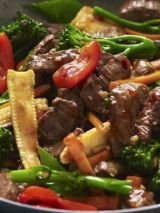 Garlic beef stir-fry