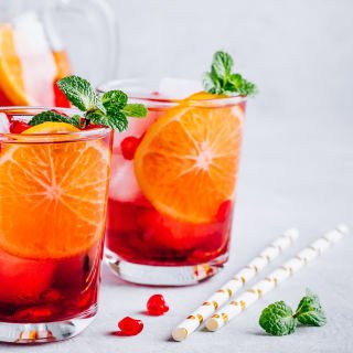 Festive fruity punch