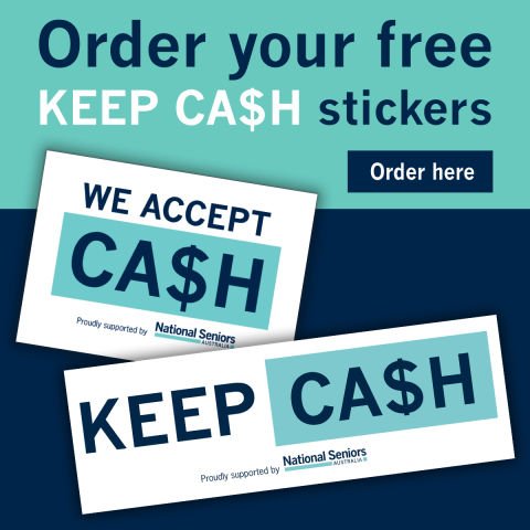 Order your FREE Keep Cash stickers